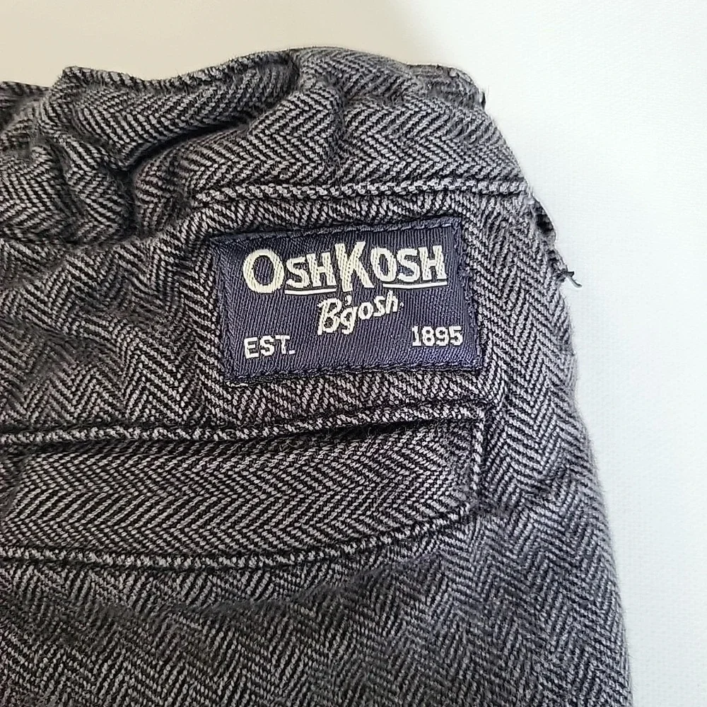OSHKOSH B'gosh Infant Gray Cargo Style Pants Sz 9M‎ Baby